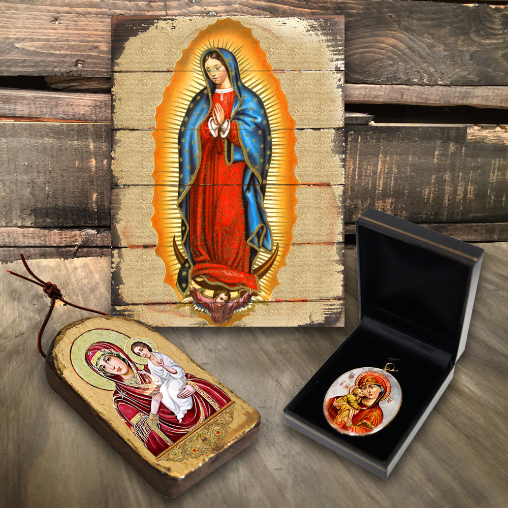 Watching Over Flying Angel Silver Plated Mother of Pearl Necklace - 43034