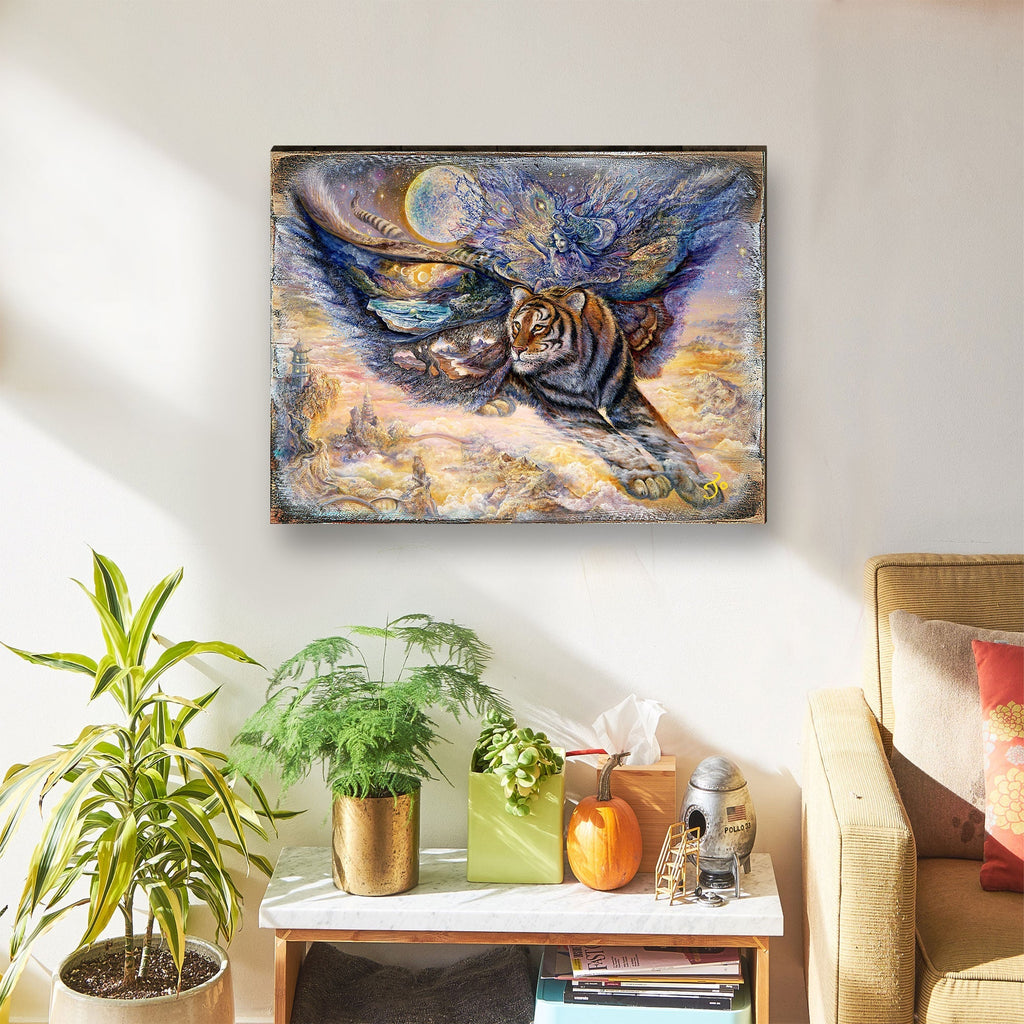 Tiger Moth Decor Fantasy Wooden Wall Art by Josephine Wall - Fantasy Decor - 852145-JW