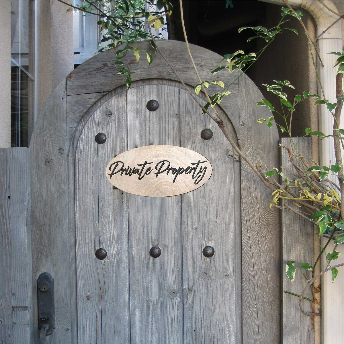 Private Property sign, Business sign, House sign, made in the USA sign, Birch wood sign, Lightweight sign, outdoor sign - 320331