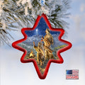 Guiding Light Glass Ornament by D. Gelsinger - Christmas Santa Snowman Decor - 755-109-DG