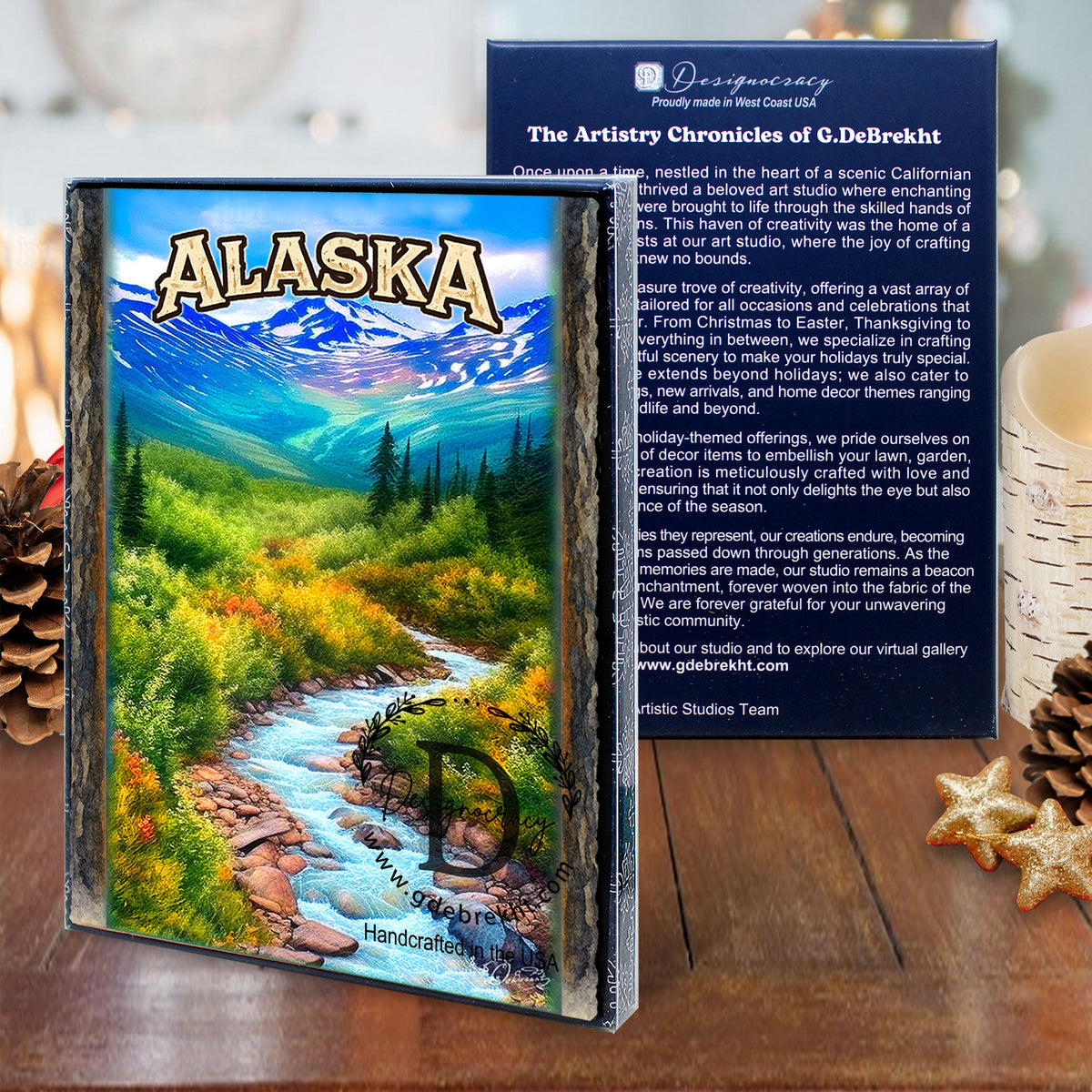 Mountain Serenity Greeting Card by G. Debrekht - 97137GC