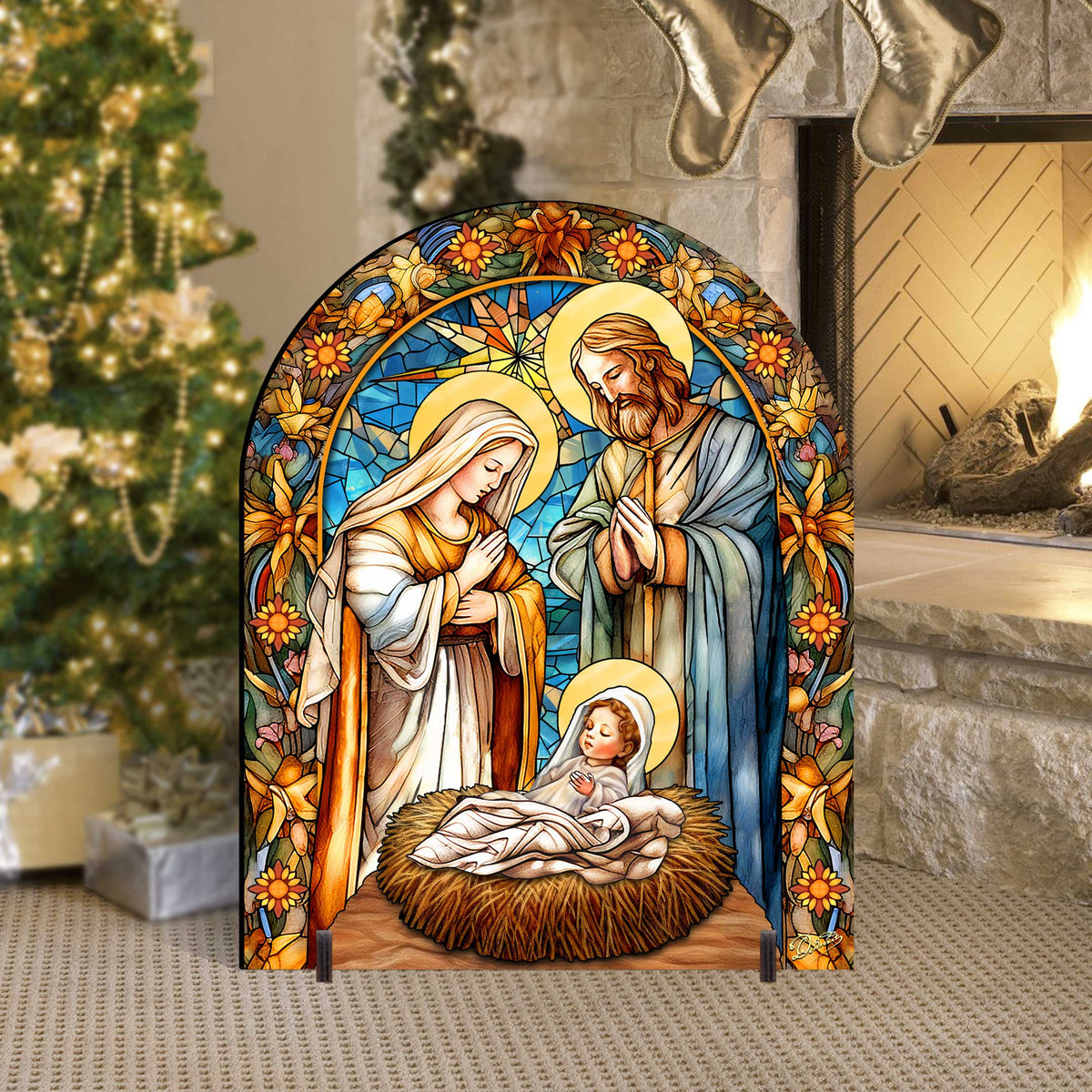 Classic Nativity Outdoor Decor Yard Decor by G. Debrekht - Nativity Holiday Decor - 863567F