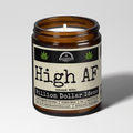 High Af | Scent: Citron & Stone | 9oz Funny Candle | Malicious Women Co