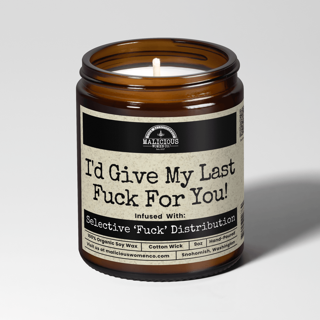 I'd Give My Last F*ck For You! | Scent: Frooty Loops | 9oz Bestie Candle | Malicious Women Co