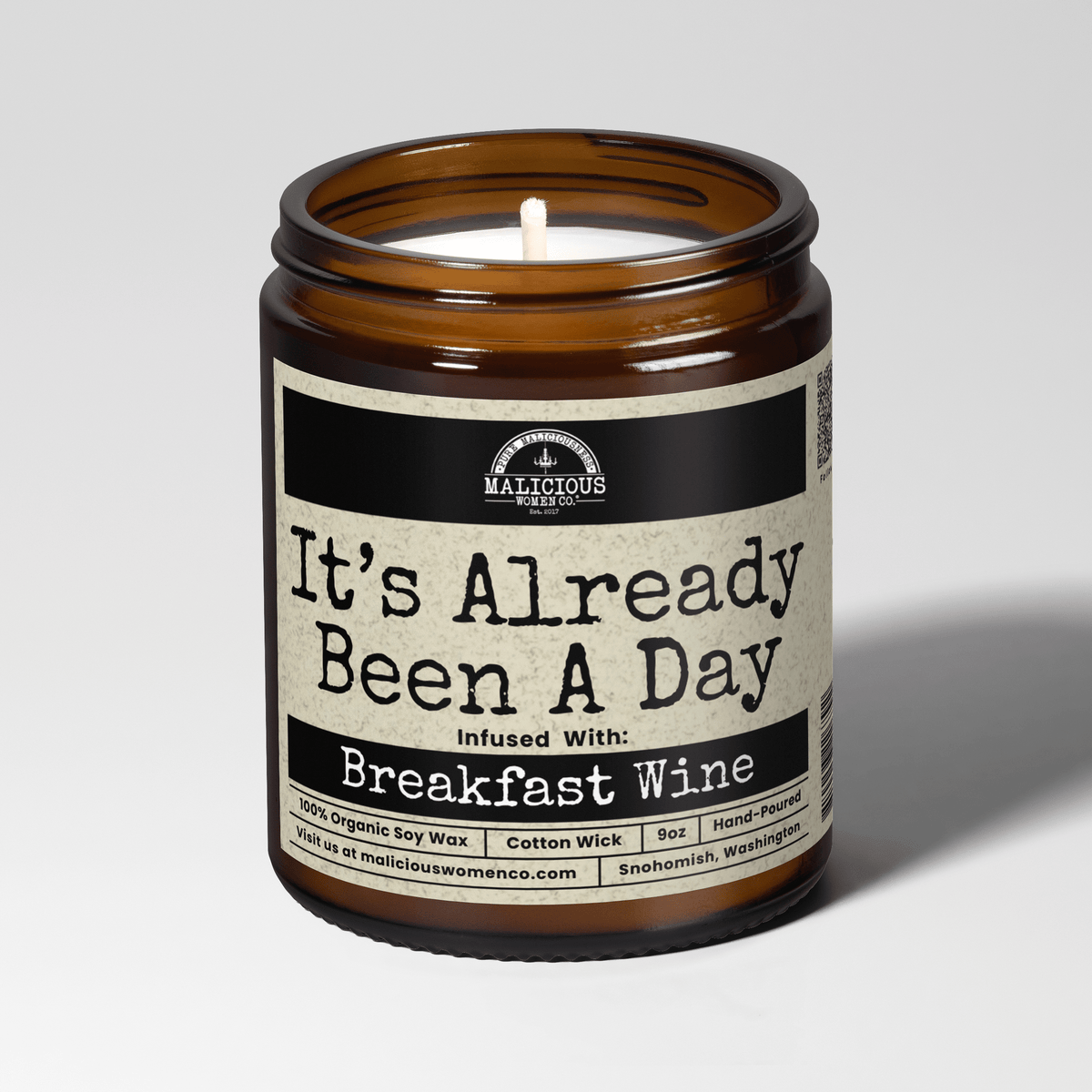 It's Already Been A Day | Scent: Sage & Sea Salt | 9oz Funny Candle | Malicious Women Co
