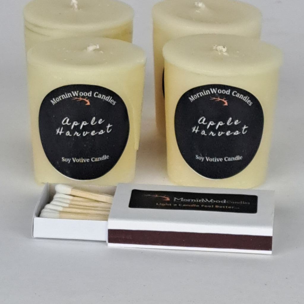 Soy Votive Candles – 4 Pack + FREE Votive Holder*