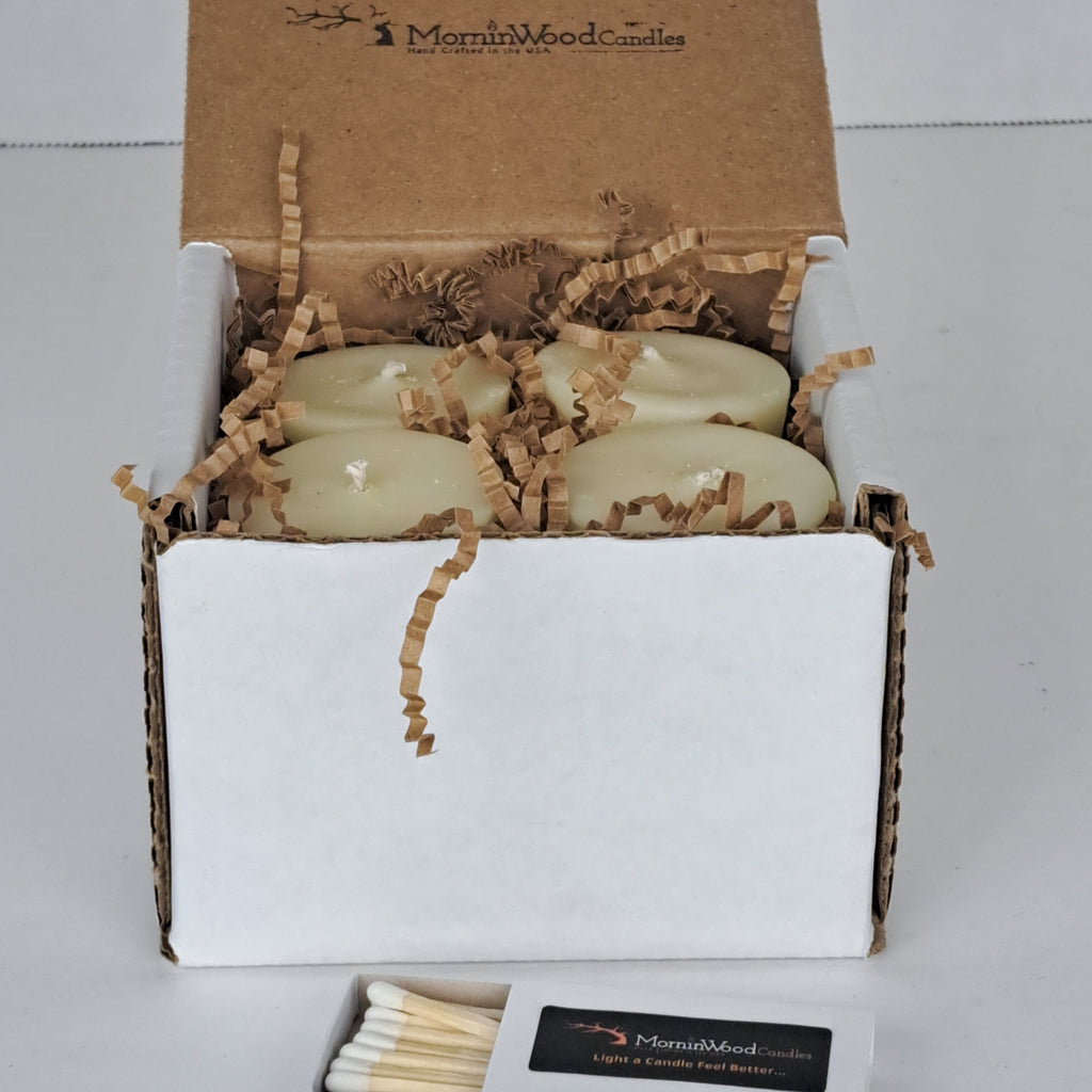 Soy Votive Candles – 4 Pack + FREE Votive Holder*