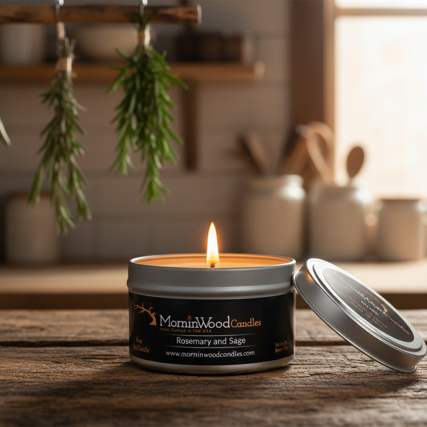 Rosemary and Sage - Soy Tin Collection