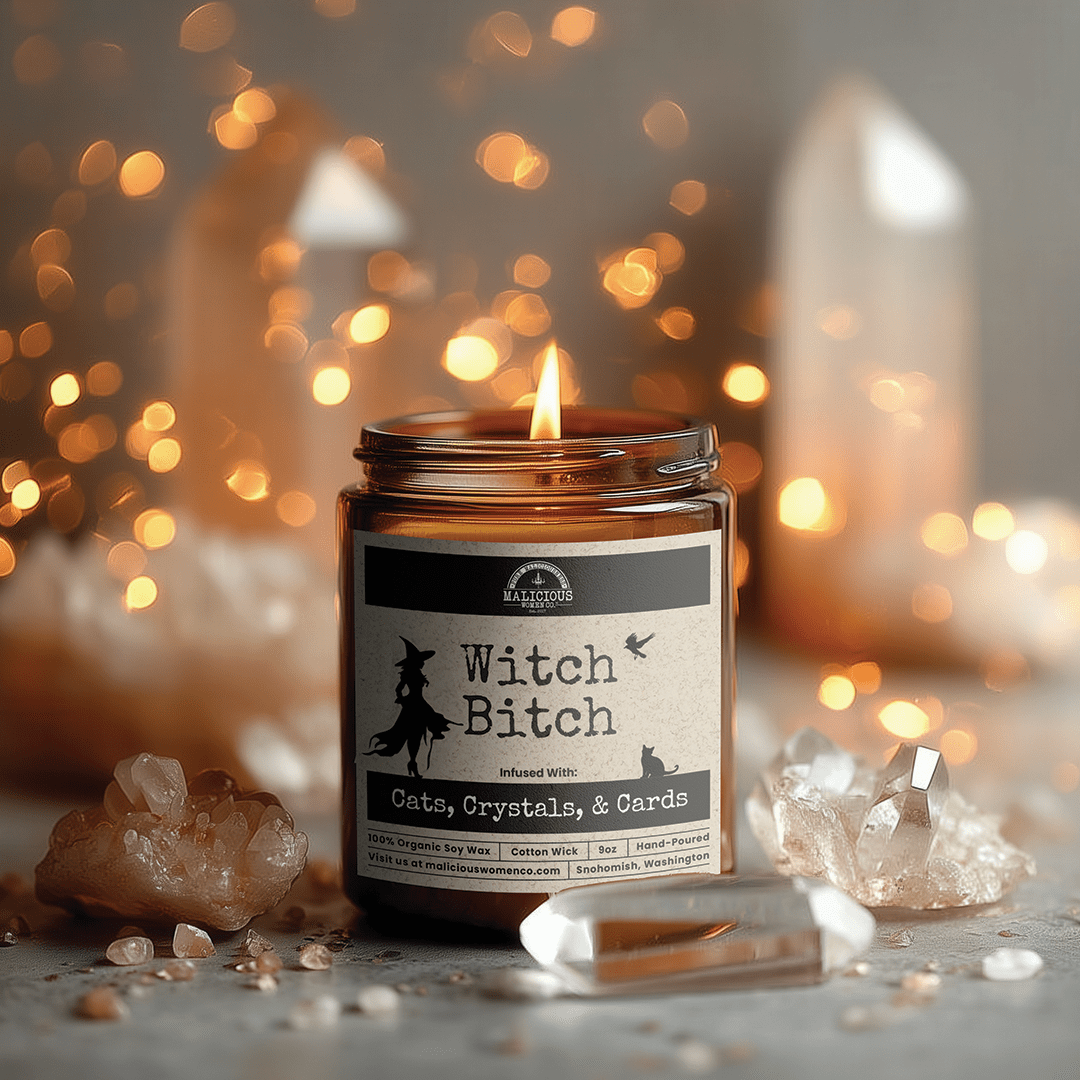 Witch B*tch | Scent: Espresso Yo' Self | 9oz Witch Candle | Malicious Women Co